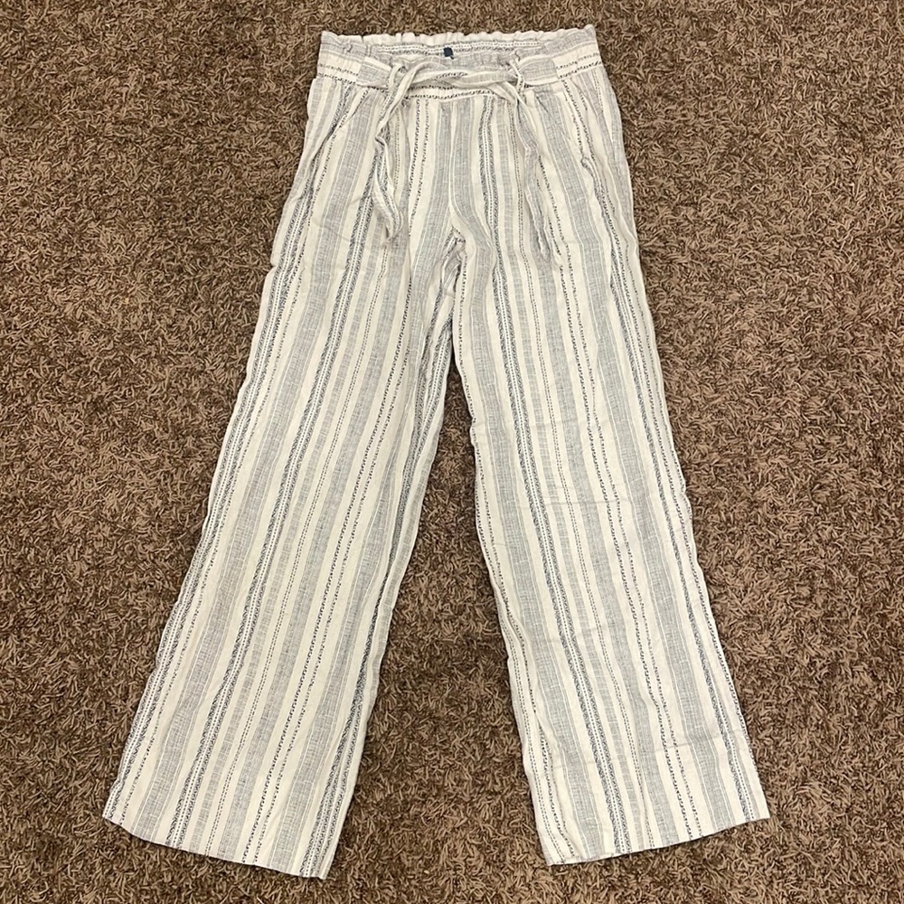 Comfy linen patterned pants